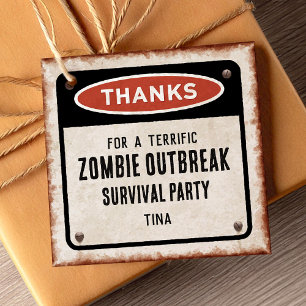 Etiquetas Para Lembrancinhas Festa zumbi obrigado