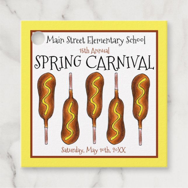 Etiquetas Para Lembrancinhas Festival de Carnaval da Feira primavera (Frente)