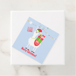 Etiquetas Para Lembrancinhas Festivo Llama Christmas