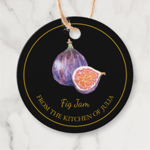Etiquetas Para Lembrancinhas Fig Jam Hang Tag l Black (Impressão de figo simple