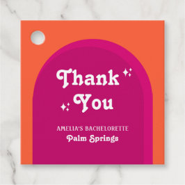 Etiquetas Para Lembrancinhas Fim de Semana de Despedida de Solteira Retro com P