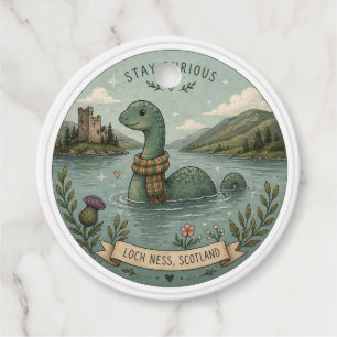 Etiquetas Para Lembrancinhas Fique Curioso Cryptid Aconchegante Nessie Monstro