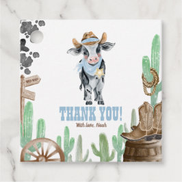 Etiquetas Para Lembrancinhas First Rodeo 1st Birthday Baby Cow Thank You