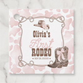 Etiquetas Para Lembrancinhas First Rodeo 1st Birthday Dusty Pink