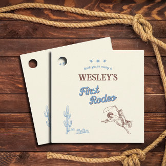 Etiquetas Para Lembrancinhas First Rodeo Western 1st Birthday Thank You