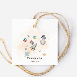 Etiquetas Para Lembrancinhas First Trip Around the Sun space animals Birthday