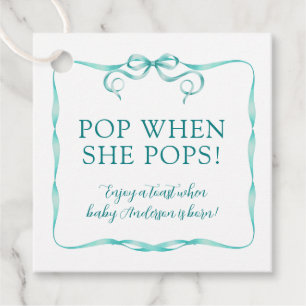 Etiquetas Para Lembrancinhas Fita Aqua Aquarela Pop Quando Ela Estoura