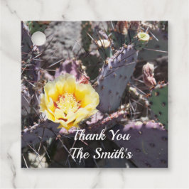 Etiquetas Para Lembrancinhas Flor de cacto amarelo em primavera