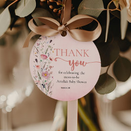 Etiquetas Para Lembrancinhas Flor Selvagem Suave Obrigado