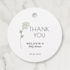 Etiquetas Para Lembrancinhas Floral Baby In Bloom Baby Shower Gift Tag