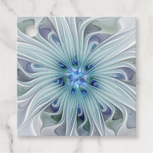 Etiquetas Para Lembrancinhas Floral Beauty Abstrato Modern Blue Flower Personal
