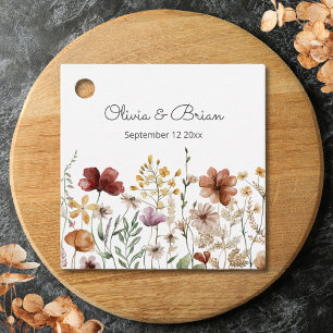 Etiquetas Para Lembrancinhas Floral Bonito de Aguarela Personalizado de Flores