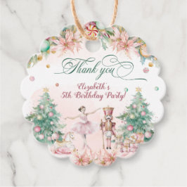 Etiquetas Para Lembrancinhas Floral de Aniversário do Quebra-Nozes Mágico