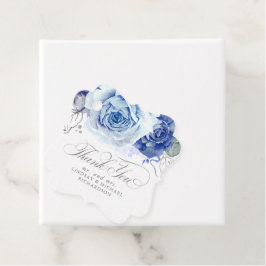 Etiquetas Para Lembrancinhas Floral Dusty Blue Boho Wedding Thank You