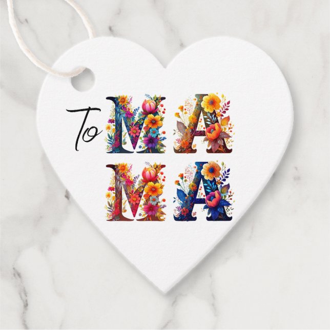 Etiquetas Para Lembrancinhas Floral MAMA (Frente)