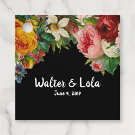 Etiquetas Para Lembrancinhas Floral Noir