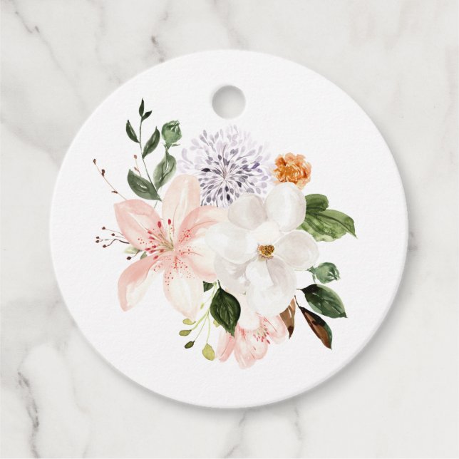 Etiquetas Para Lembrancinhas Floral Pastel (Frente)