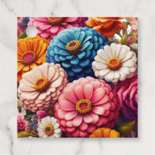 Etiquetas Para Lembrancinhas Floral/Primavera Zinnia/Rosa