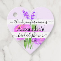 Flores Cor-de-Rosa Lavanda Obrigado Chá de Noiva 