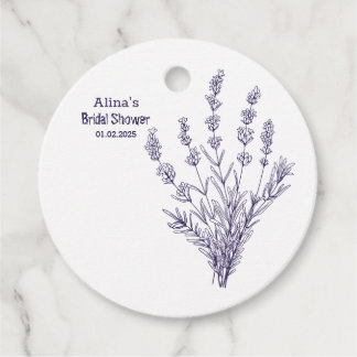 Etiquetas Para Lembrancinhas Flores da lavanda francesa com marca personalizada