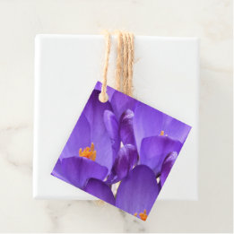 Etiquetas Para Lembrancinhas Flores de Crocus de Primavera