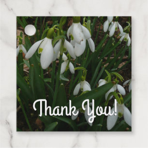 Etiquetas Para Lembrancinhas Flores de primavera Brancas I (Galanthus)