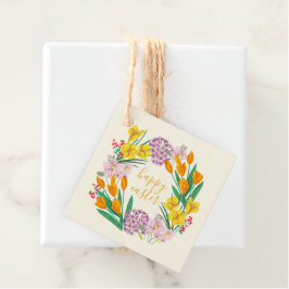 Etiquetas Para Lembrancinhas Flores de primavera, páscoa amarela, desenho de tu