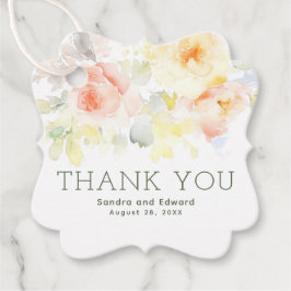 Etiquetas Para Lembrancinhas Flores do Jardim de Verão Boho Elegante Obrigado