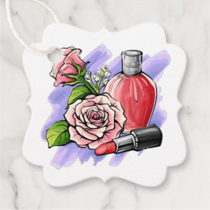 Etiquetas Para Lembrancinhas Flores e batom