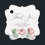 Etiquetas Para Lembrancinhas Flores Rosa Poeirento Elegante Agradecimento de Ca<br><div class="desc">Etiquetas de Favor de Casamento Rosa Poeirento</div>