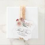 Etiquetas Para Lembrancinhas Flores Terrenas Elegantes Boho Obrigado<br><div class="desc">Flores escuras e verde-senso obrigado elegante de boho você favorece etiquetas</div>