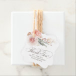 Etiquetas Para Lembrancinhas Flores Terrenas Elegantes Boho Obrigado<br><div class="desc">Flores escuras e verde-senso obrigado elegante de boho você favorece etiquetas</div>