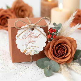 Etiquetas Para Lembrancinhas Flores Terrosas Caprichosas de Outono Casamento Ag