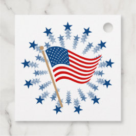 Etiquetas Para Lembrancinhas Fogueira Explosão de Estrelas da Bandeira American
