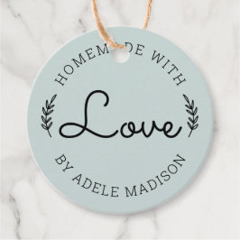 Etiquetas Para Lembrancinhas Folhagem Rústica Feita à Mão Com Amor