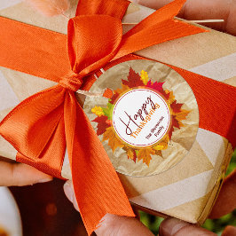 Etiquetas Para Lembrancinhas Folhas De Mapeamento De Queda Na Textura De Papel,