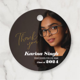 Etiquetas Para Lembrancinhas FORMANDO! Foto De Graduação Moderna Obrigado Etiqu