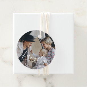Etiquetas Para Lembrancinhas Foto da família personalizada com nome personaliz