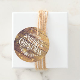 Etiquetas Para Lembrancinhas Foto de Natal Rústico em Madeira