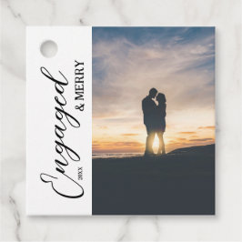 Etiquetas Para Lembrancinhas Foto do Casal Engajado e Feliz