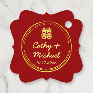 Etiquetas Para Lembrancinhas Foto do Casal vermelho Logotipo do carimbo de casa