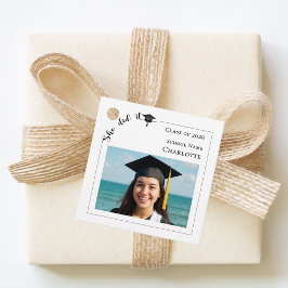 Etiquetas Para Lembrancinhas Foto moderna Ela conseguiu Festa de Formatura DIY