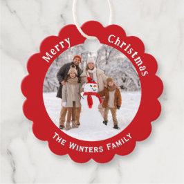 Etiquetas Para Lembrancinhas Fotos Personalizadas de Família Feliz Natal Feriad