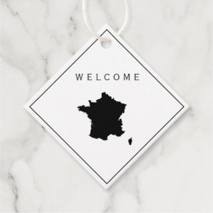 Etiquetas Para Lembrancinhas Francês - Boas-vindas Bag Gift Tag, Francês
