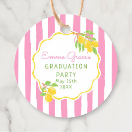 Etiquetas Para Lembrancinhas Freshly Graduated Lemon Grad Favor Tags