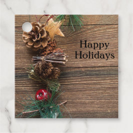 Etiquetas Para Lembrancinhas fundo de madeira com pínus