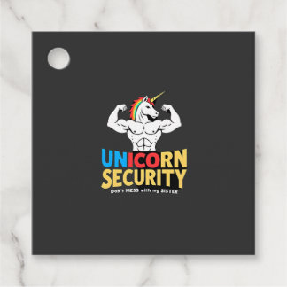 Etiquetas Para Lembrancinhas Funny Brother Unicorn Security Dont Mess With My S