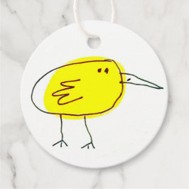 Etiquetas Para Lembrancinhas Funny Yellow Bird Doodle
