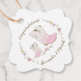 Etiquetas Para Lembrancinhas Garota Chá de fraldas País Ocidental