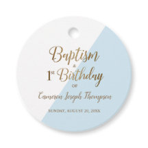 Garoto do primeiro aniversario do Batismo Dourado